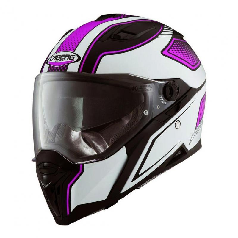 Casque intégral Caberg Stunt Blade noir mat et rose en taille XS
