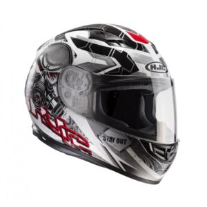 Casque intégral HJC CS-15 noir et rouge avec écran et coque aérodynamique