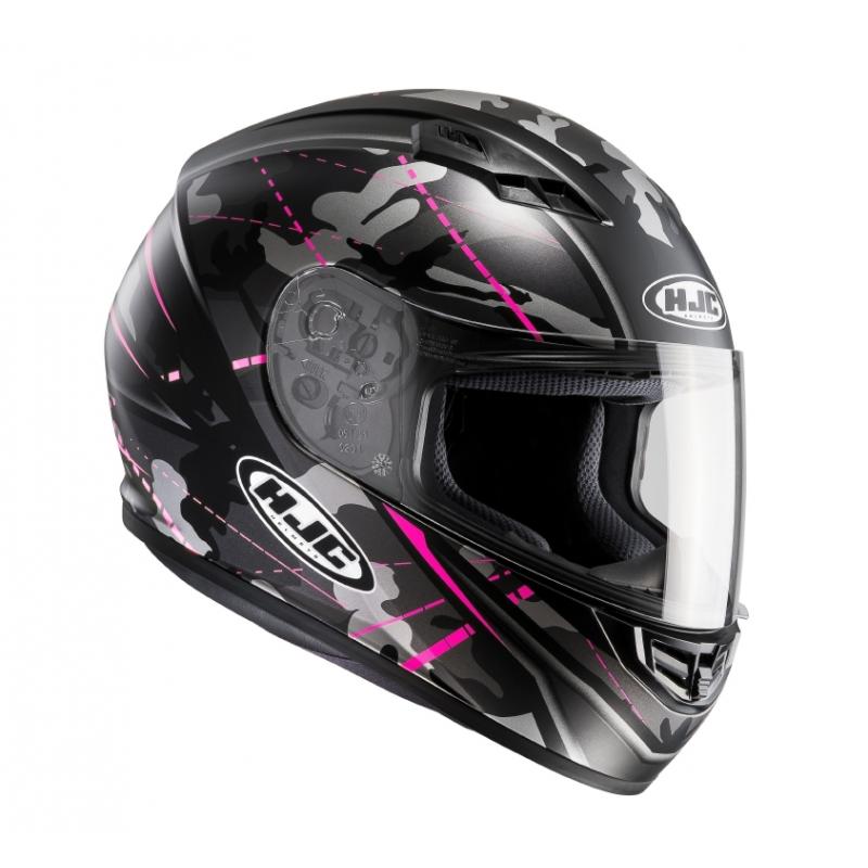 Casque intégral HJC CS-15 SONGTAN MC8SF noir et rose