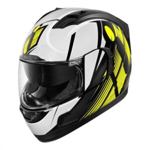 Casque intégral Icon Alliance GT Primary jaune et noir en taille XS