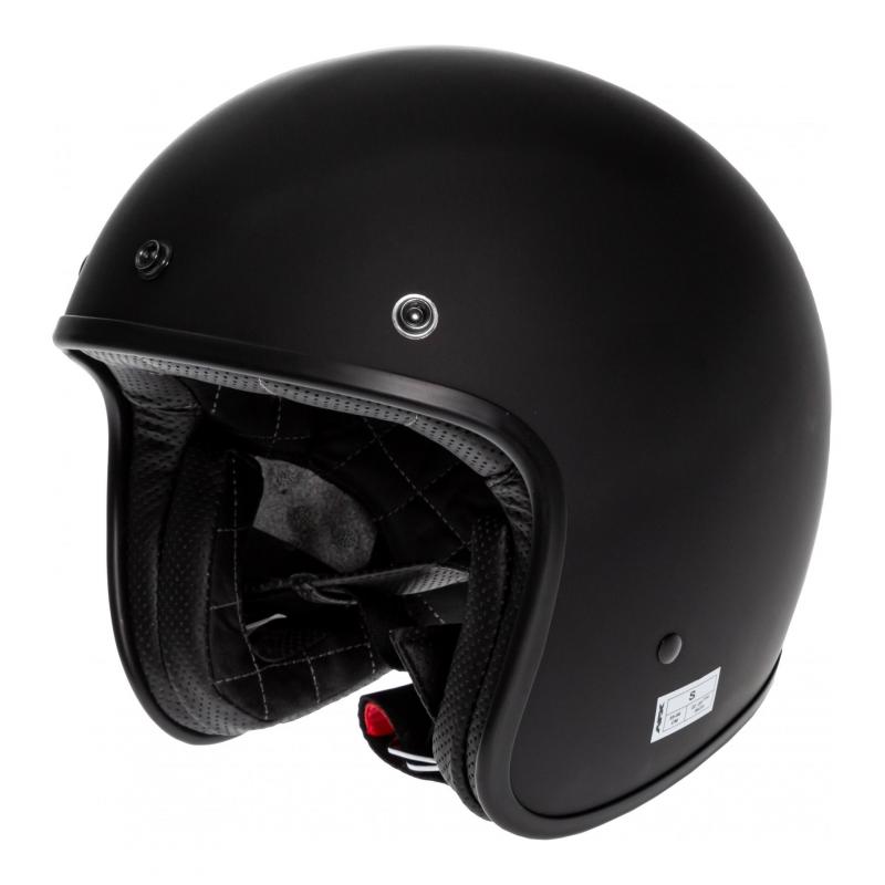 Casque jet AFX FX-76 noir mat avec intérieur démontable et boucle double D