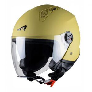 Casque jet Astone Minijet présenté dans sa déclinaison Desert, taille XS