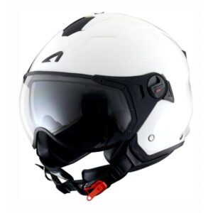 Casque jet Astone MINIJET S SPORT blanc gloss en taille XS