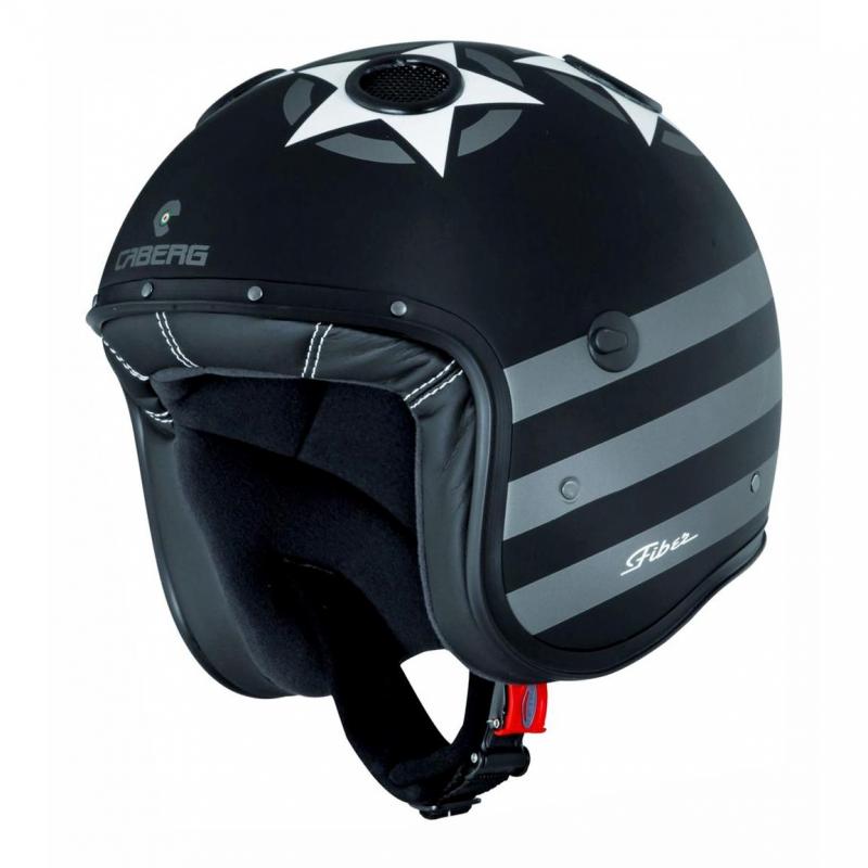 Casque jet Caberg Doom avec aérations exclusives et longue visière incluse
