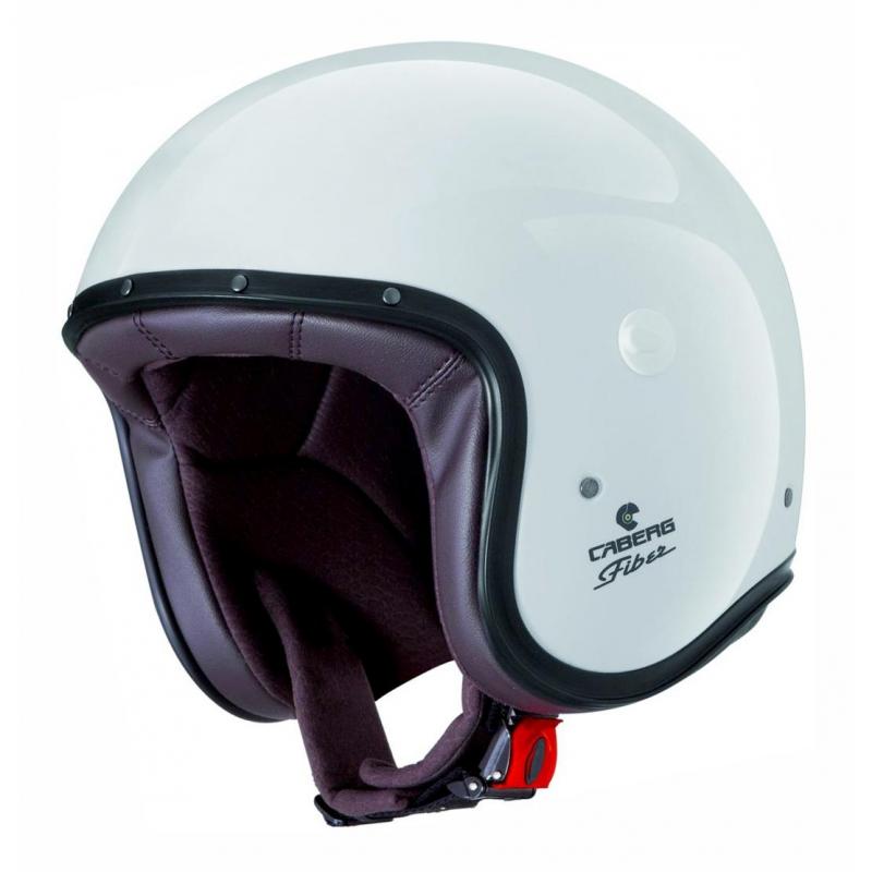 Casque jet Caberg Freeride blanc avec longue visière incluse, taille XS
