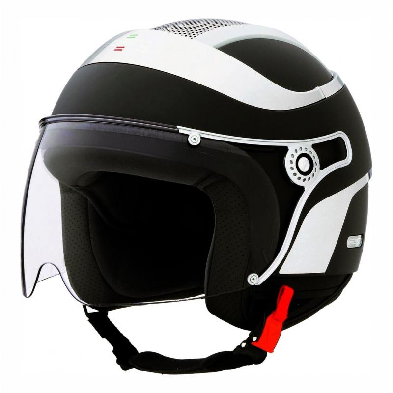 Casque jet Caberg Jet Uno noir mat avec visière anti-rayures
