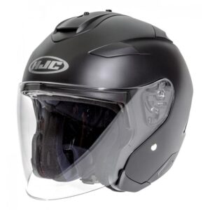 Casque jet HJC IS-33 II noir mat en taille XS avec double écran solaire