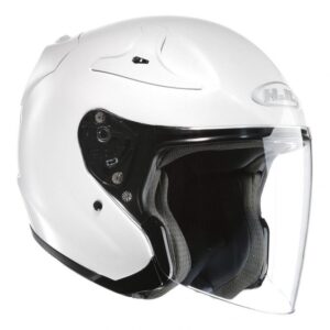 Casque jet HJC RPHA JET blanc perle, format compact en taille XS