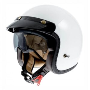 Casque jet Lazer MAMBO EVO Z-LINE blanc avec visière amovible
