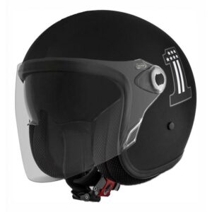 Casque jet Premier VANGARDE noir en taille XL avec écran solaire