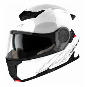 Casque modulable Astone RT 1200 blanc gloss avec écran incolore anti-rayure