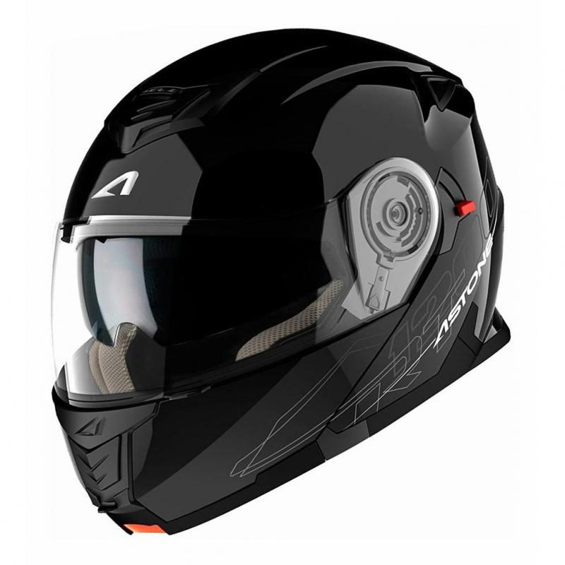 Casque modulable Astone RT 1200 noir gloss en taille XS