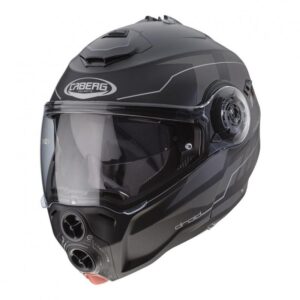 Casque modulable Caberg Droid noir mat et anthracite, version XS