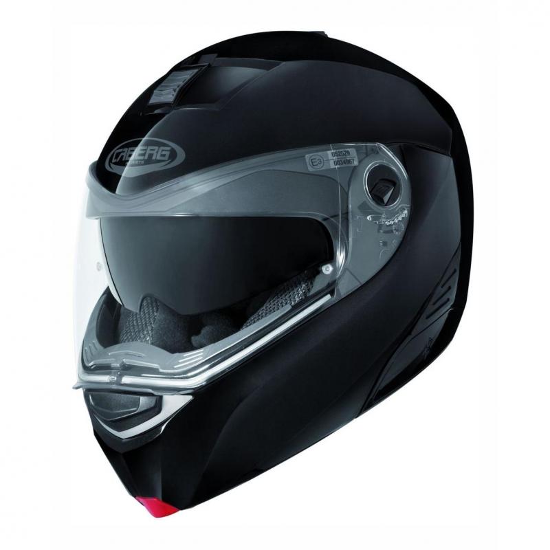 Casque modulable Caberg Modus noir métal avec visière solaire et Pinclock inclus