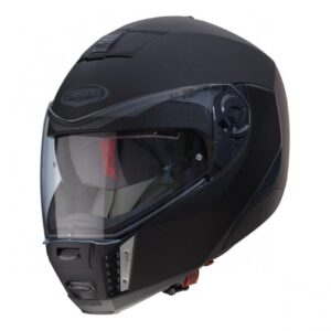 Casque modulable Caberg Sintesi noir mat, finition sobre et mousse intérieure amovible