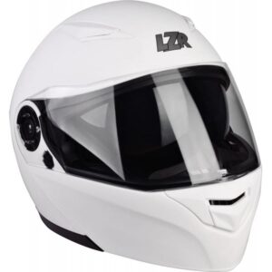 Casque modulable Lazer MH2 blanc mat avec deux écrans annoncés