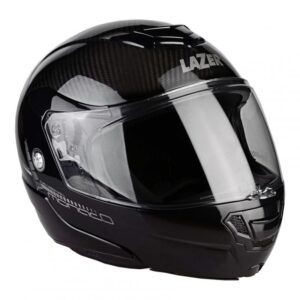 Casque modulable Lazer Monaco Evo noir et carbone en taille 2XS
