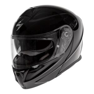 Vue du casque modulable Scorpion EXO-920 noir en taille XS