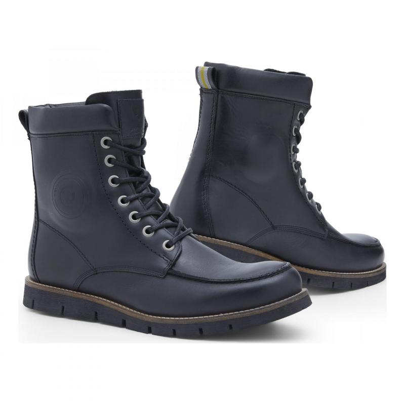 Chaussures moto Rev'it Mohawk 2 noires en cuir avec renfort amovible