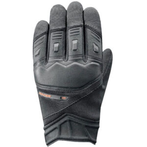 Gants RACER DISPATCHER D3O noirs avec coque D3O et paume renforcée