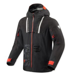Veste moto Rev it Vision H2O avec capuche amovible et détails réfléchissants