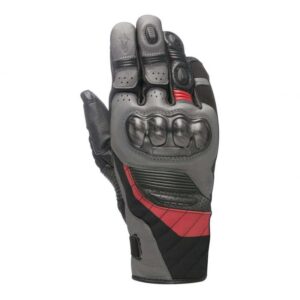 Gants Alpinestars Belise Drystar noirs anthracite et rouges, taille M