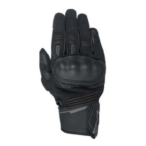 Gants Alpinestars Booster noirs et anthracite avec manchette à rabat velcro