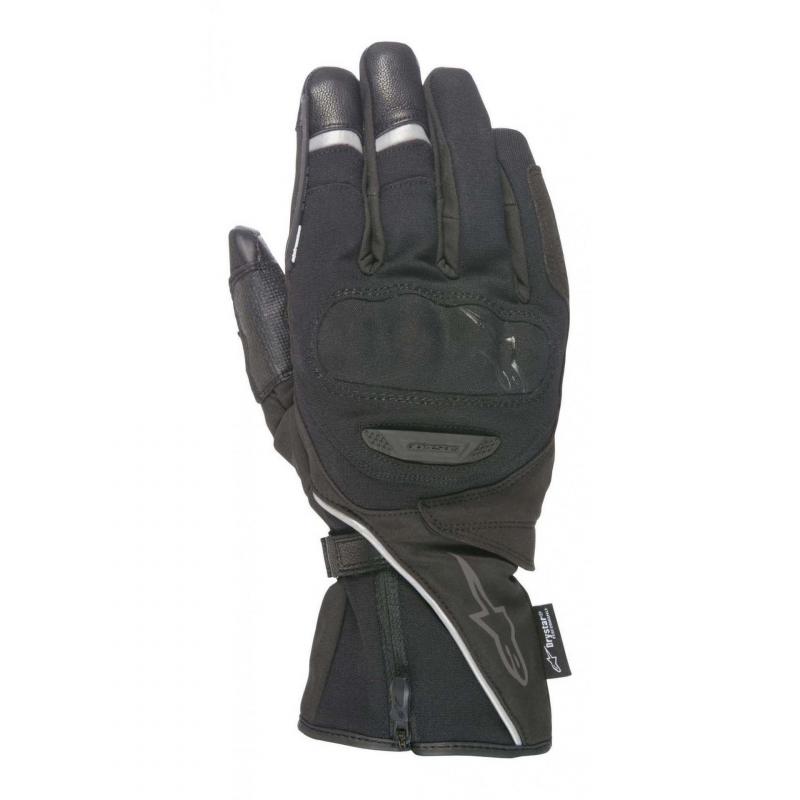Gants Alpinestars Primer Drystar noirs et gris, modèle moto en taille M
