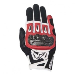 Gants Alpinestars SMX-2 Air Carbon V2, modèle moto avec rembourrage EVA.