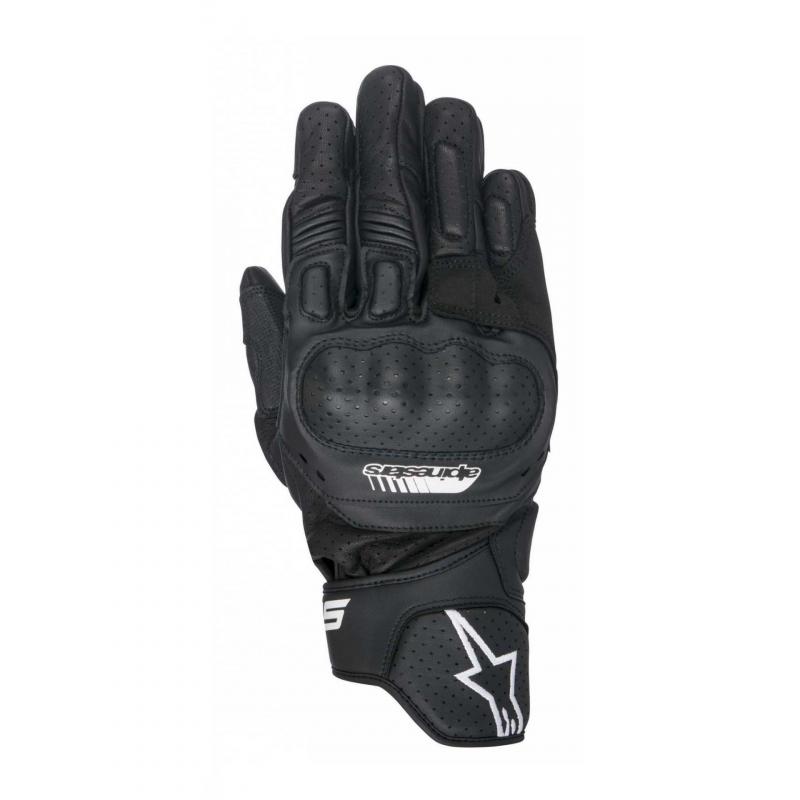 Gants Alpinestars SP-5 noirs en taille S avec protections aux doigts