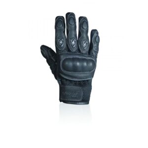 Gants DARTS Spy Kids en cuir noir, modèle moto enfant au style racing