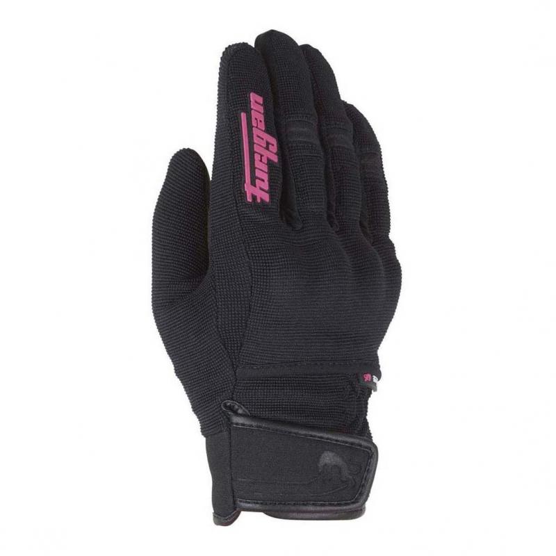 Gants Furygan Jet Evo Lady Kid noirs et roses pour enfant
