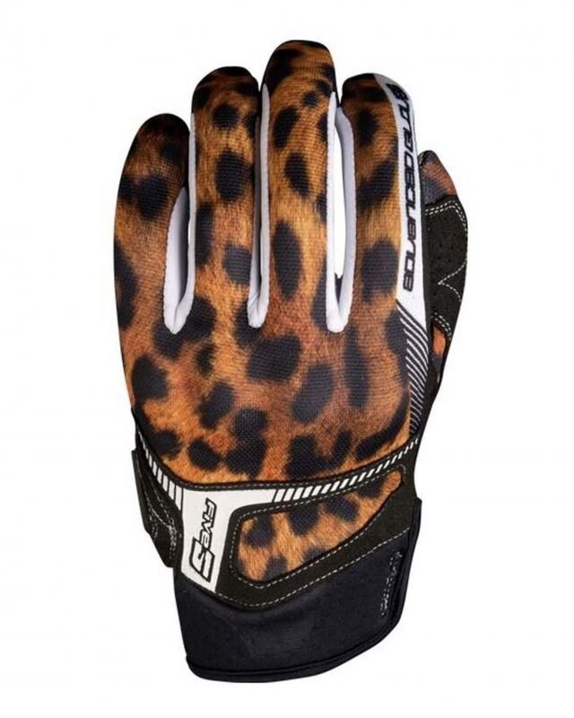 Gants Five RS3 Replica Woman léopard en taille XL pour motarde