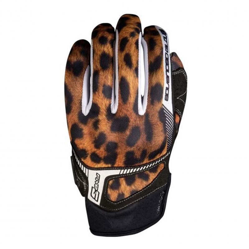Gants Five RS3 Replica Woman léopard en taille XL pour motarde