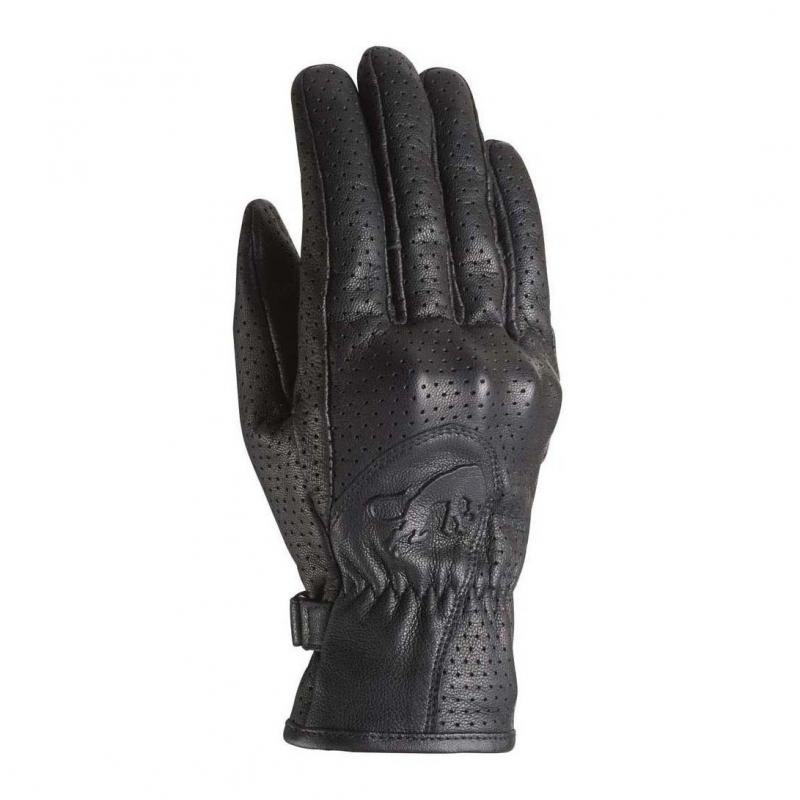 gants Furygan GR LADY 2 noirs en cuir perforé, version femme XS