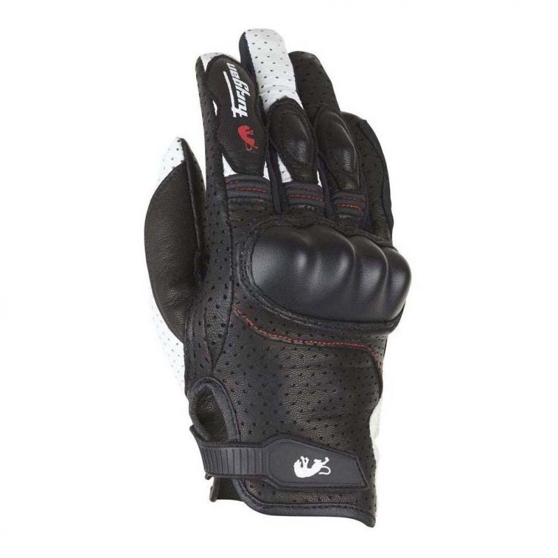 Gants Furygan TD21 LADY en cuir perforé, présentés comme modèle moto femme