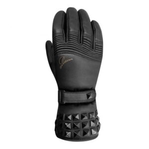 Gants RACER NAILS en cuir d’agneau noir, proposés en taille L