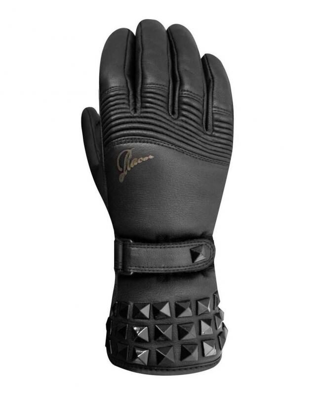 Gants RACER NAILS en cuir d’agneau noir, proposés en taille L