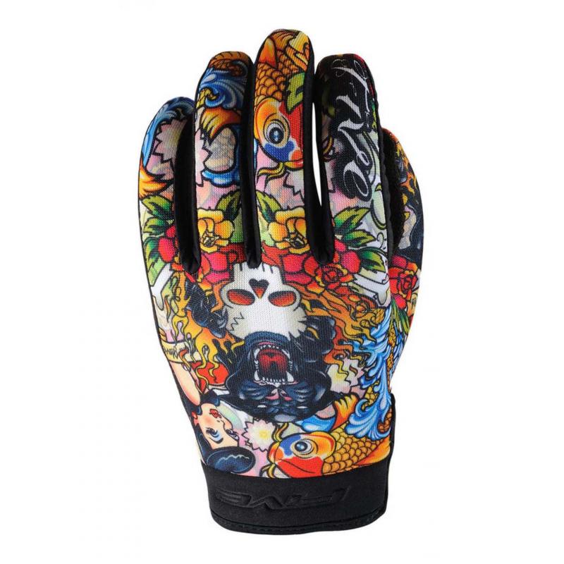 Gants Five Planet Fashion Tattoo Cougar jaunes proposés en taille 2XL