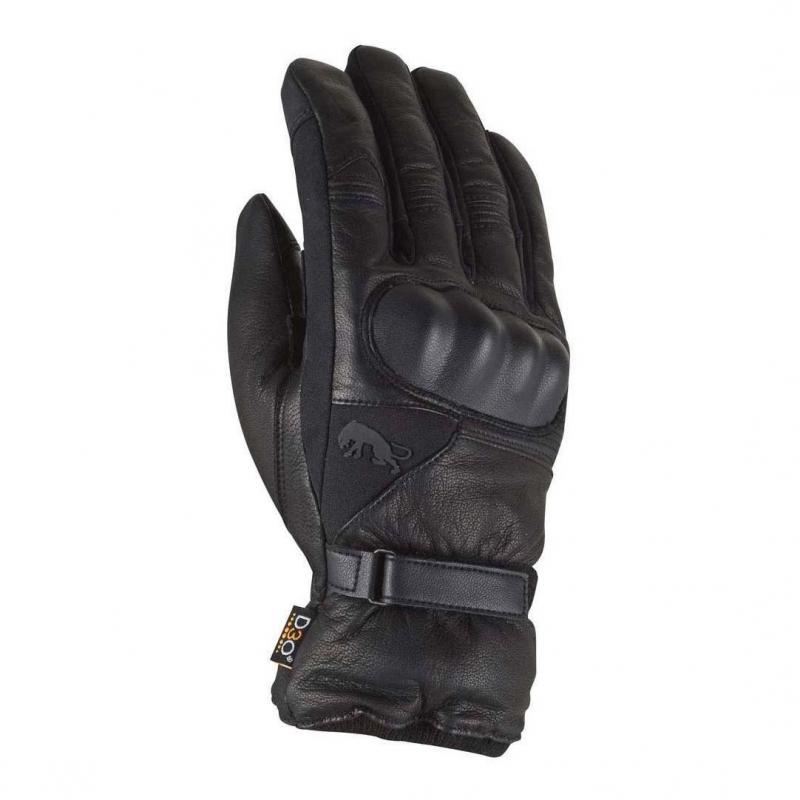 Gants Furygan Midland D3O noirs en cuir de chèvre, taille M