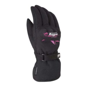 Gants Furygan Origami Lady noir et rose, modèle mi-saison étanche en taille XS