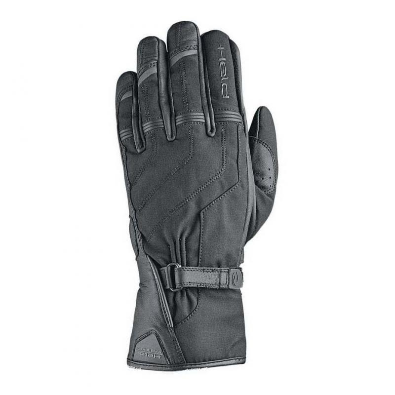 Gants Held Kyte noirs en cuir véritable avec renforts en Superfabric