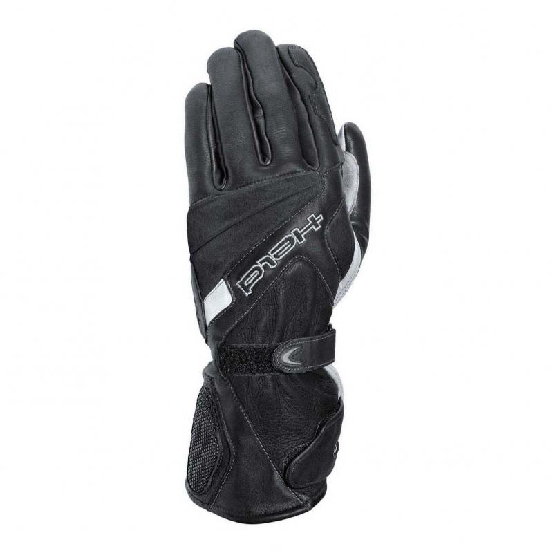 Les gants Held Steve Classic noirs, avec serrages au poignet et manchette