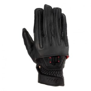 Gants Icon 1000 Rimfire noirs en cuir de vachette, taille M