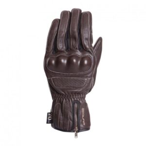 Gants Segura Justice marron avec manchette longue et fermeture zippée, taille T9