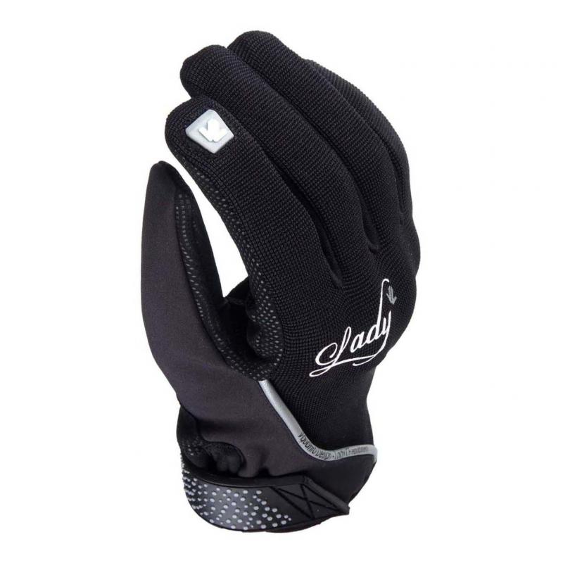 Des gants V'Quattro District Lady noirs, taille XS, paume en suède