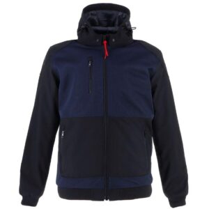 Blouson moto Helstons SOFT AIR en softshell et mesh avec capuche amovible