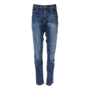 Jean RST Ladies Aramid Skinny Fit bleu, pantalon moto femme à coupe ajustée