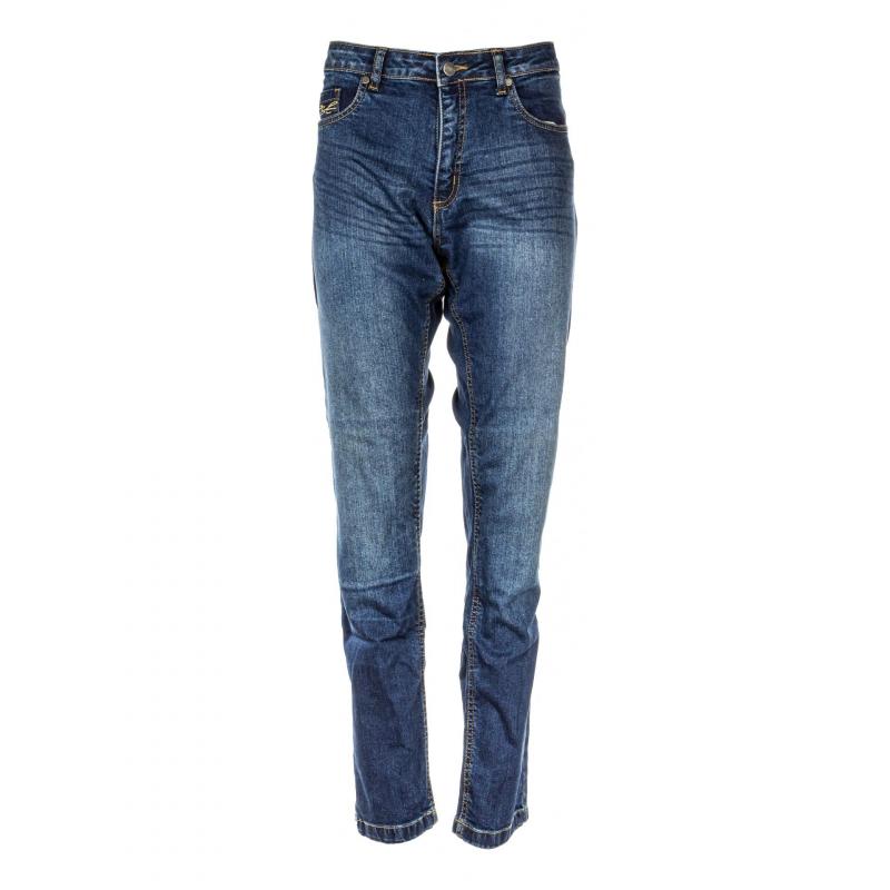 Jean RST Ladies Aramid Skinny Fit bleu, pantalon moto femme à coupe ajustée