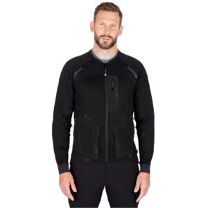 Veste moto Knox ACTION PRO MK2 noire avec panneaux en mesh et protections intégrées